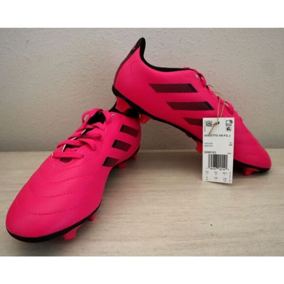 Adidas GW6163 Youth Girl's Sz 6 Pink Goletto VIII Firm Ground Soccer Cleats - Picture 1 of 10